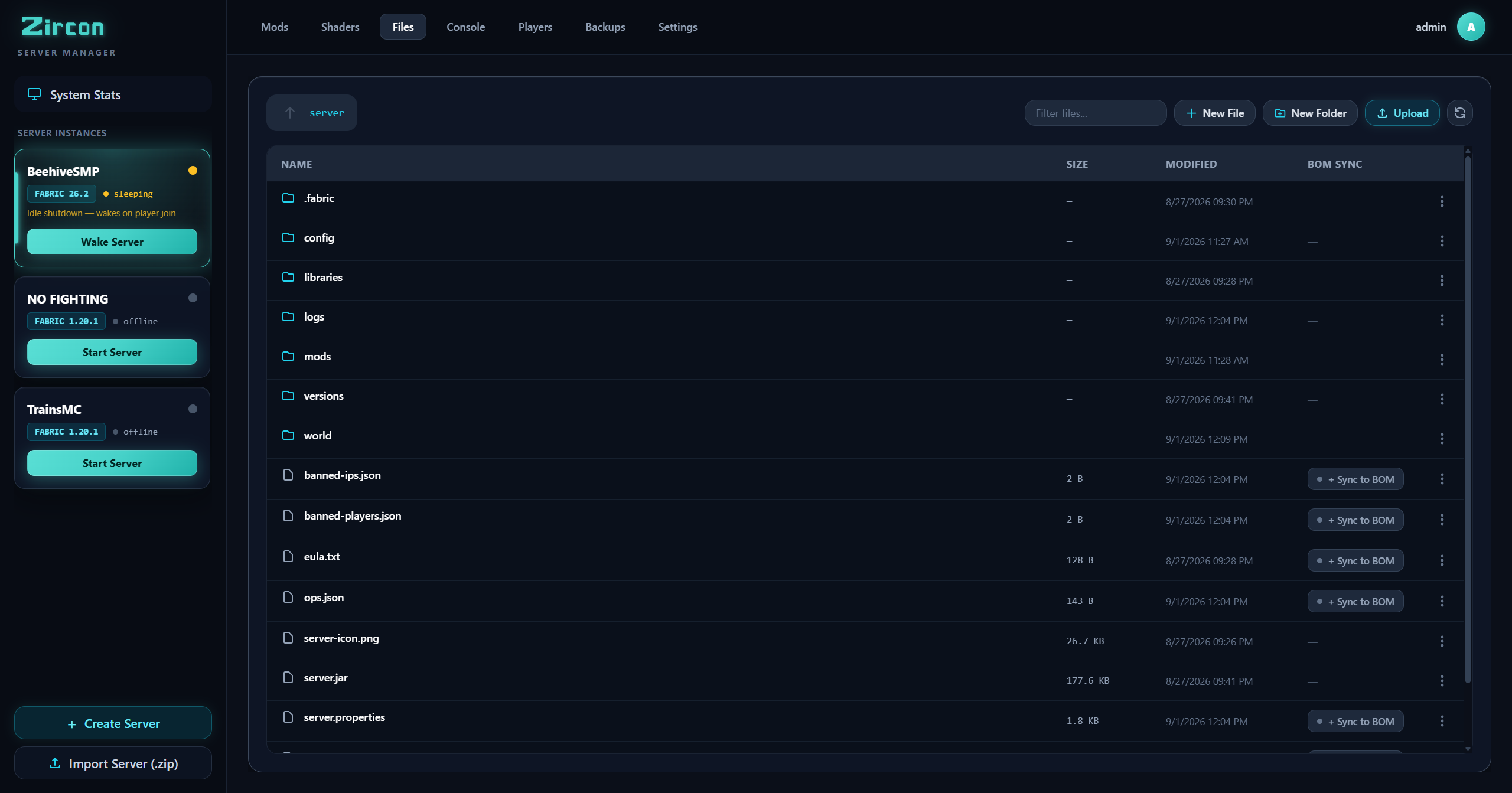 Server File Manager
