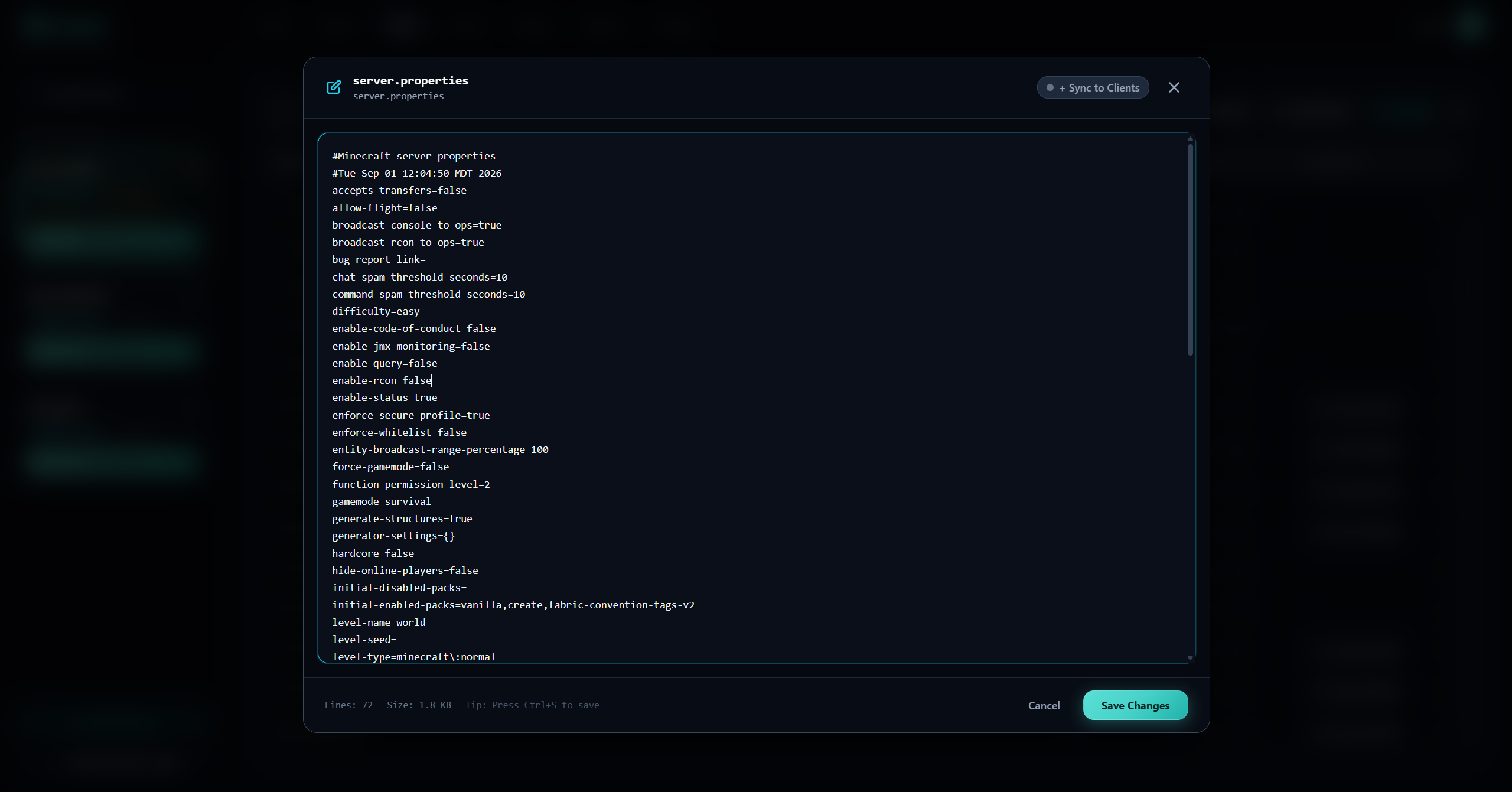 In-Browser Config Editor
