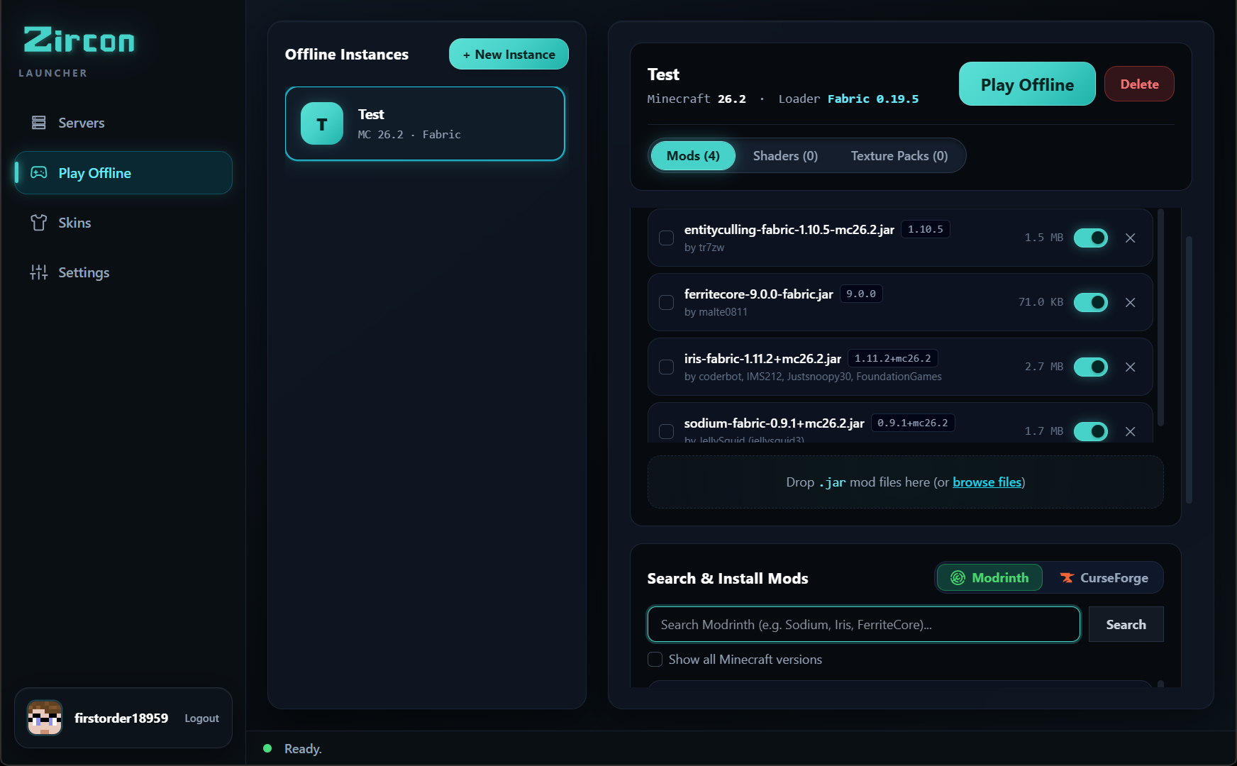 Offline Worlds Manager