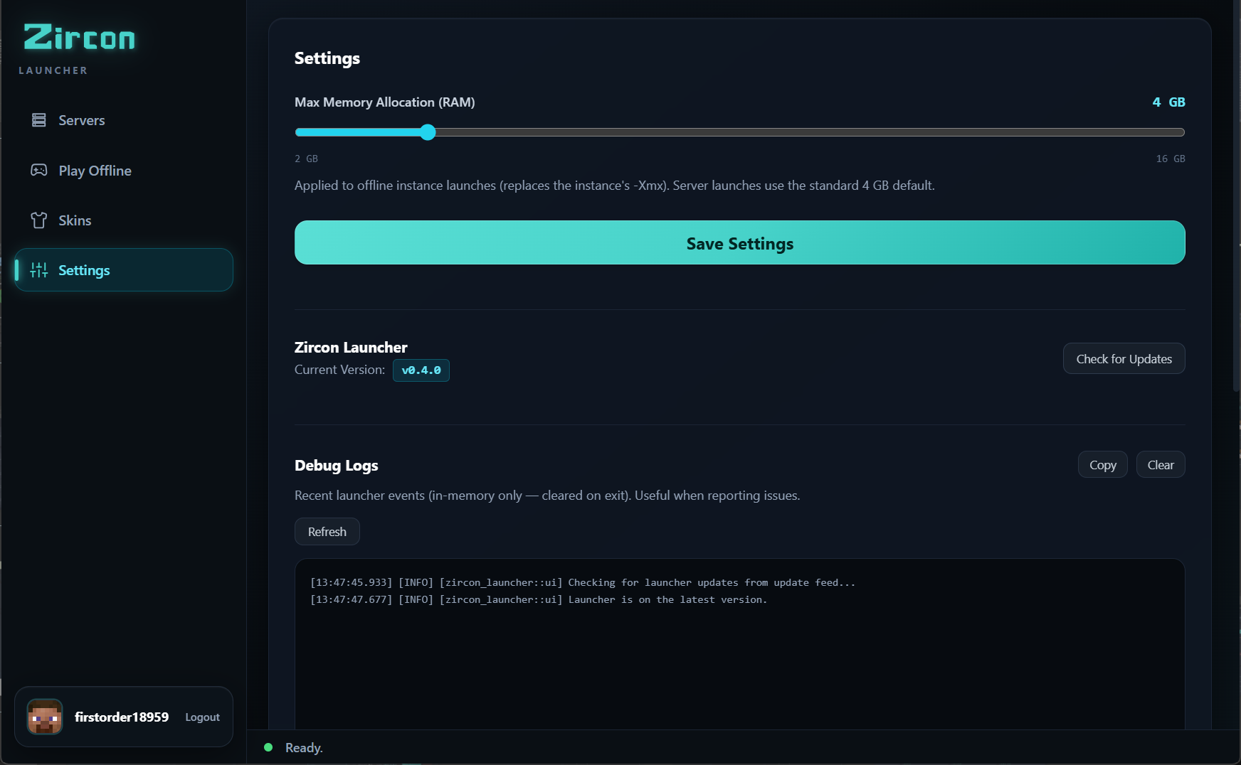Launcher Settings